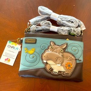 Chala Cross-body Hippo Handbag NWT